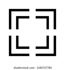 focus icon or logo isolated sign symbol vector illustration - high quality black style vector icons
