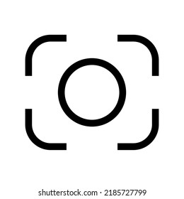 focus icon or logo isolated sign symbol vector illustration - high quality black style vector icons
