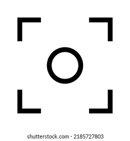 focus icon or logo isolated sign symbol vector illustration - high quality black style vector icons
