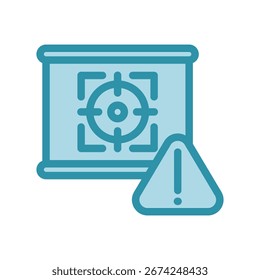 Ícone de foco Ícone de mini ilustração. Use Para Conceitos Modernos, Impressão, Ui, Kit Ux, Desenvolvimento De Web E Aplicativos. Vetor Relacionado A Escritório, Educação, Exame E Muito Mais