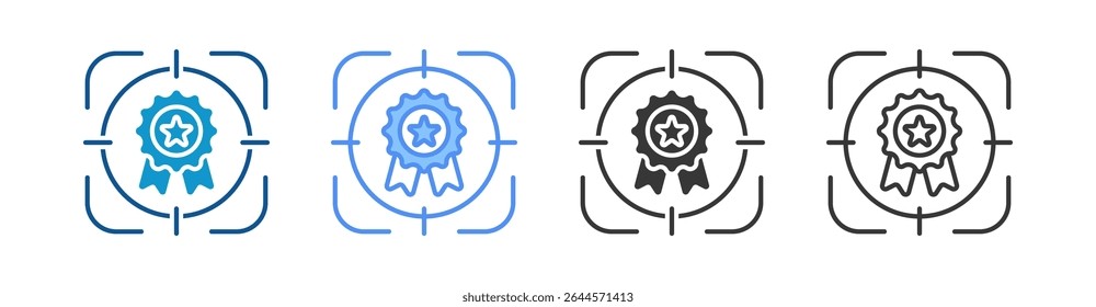 Focus Icon Set Multiple Style Collection