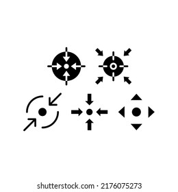 Design-Illustration für Vektorsymbol im Fokus