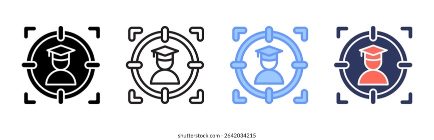 Focus icon sheet multiple style collection