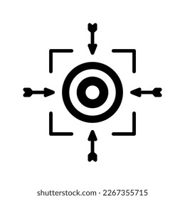 Focus icon. sign for mobile concept and web design. vector illustration