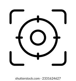 Focus icon. sign for mobile concept and web design. vector illustration
