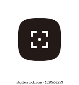Focus icon sign symbol