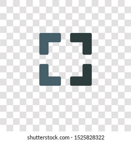 focus icon sign and symbol. focus color icon for website design and mobile app development. Simple Element from selection and cursors collection for mobile concept and web apps icon.