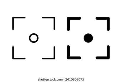 Focus icon, Focus sign vector for web site Computer and mobile app