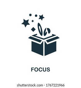 Focus icon. Simple element from amusement park collection. Creative Focus icon for web design, templates, infographics and more