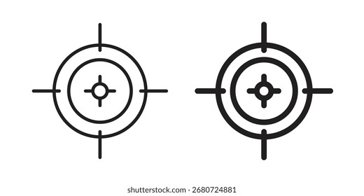 Forma del símbolo del ícono de enfoque. símbolos del Vector.