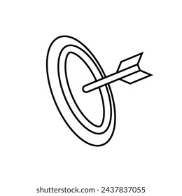 Focus Icon. Target, Goal Symbol - Vector.