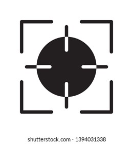 Focus icon in trendy flat style design. Vector graphic illustration. Suitable for website design, logo, app, and ui. Vector file. Pixel perfect. EPS 10.