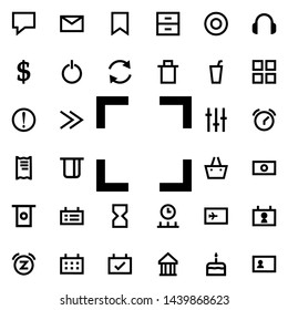 focus icon. Universal set of web for website design and development, app development
