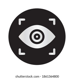 Focus icon vector design. Camera interface icon. Eps 10 vector illustration.