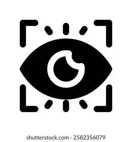 focus icon. vector glyph icon for your website, mobile, presentation, and logo design.