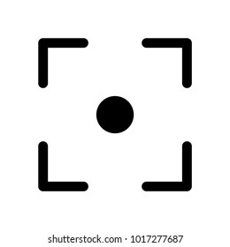 Focus icon, vector illustration.