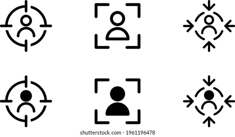 Focus icon , vector illustration.