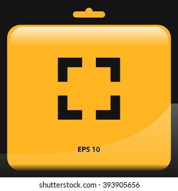 focus icon. vector illustration