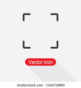 Focus Icon Vector Illustration Eps10