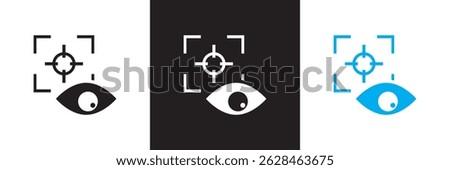 Focus icon.  Vector illustration. isolated on white and black background. EPS 10