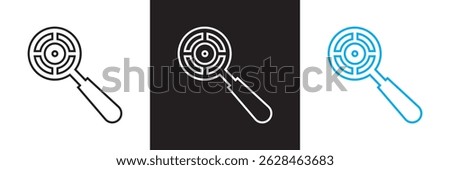 Focus icon.  Vector illustration. isolated on white and black background. EPS 10