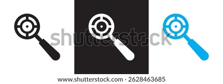Focus icon.  Vector illustration. isolated on white and black background. EPS 10