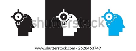 Focus icon.  Vector illustration. isolated on white and black background. EPS 10