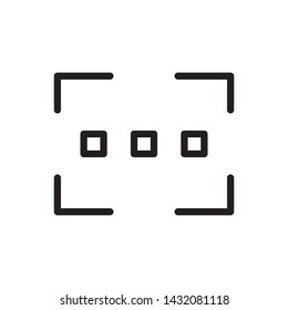 Focus icon - Vector. Photo concept vector illustration.