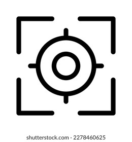 Design-Illustration des Fokussymbols Vectorsymbol