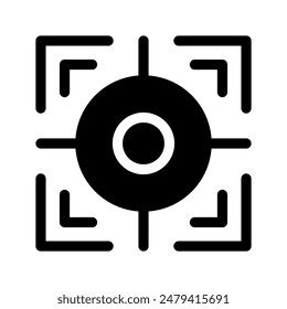 Focus Icon Vector Symbol Design Illustration