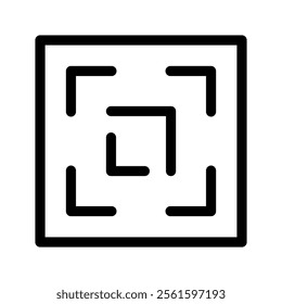 Focus Icon Vector Symbol Design Illustration