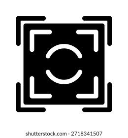 Ilustración de diseño de símbolo de Vector de icono de enfoque