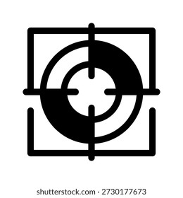 Ilustración de diseño de símbolo de Vector de icono de enfoque