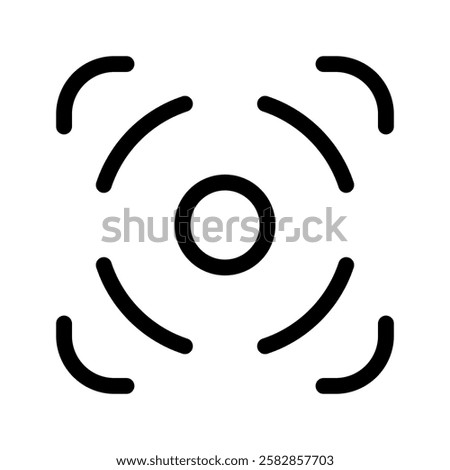 Focus Icon Vector Symbol Design Illustration