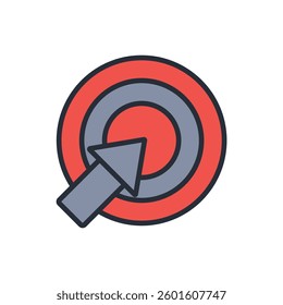 focus icon. vector.Editable stroke.linear style sign for use web design,logo.Symbol illustration.