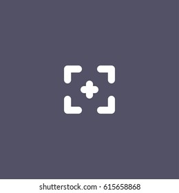 focus icon.picture sign