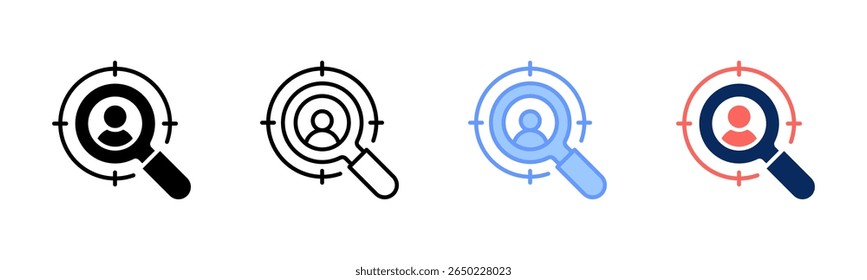Focus Lens icon sheet multiple style collection