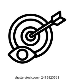 focus line icon illustration vector graphic. Simple element illustration vector graphic, suitable for app, websites, and presentations isolated on white background