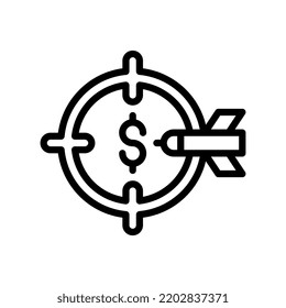 focus line style icon. vector illustration for graphic design, website, app. EPS 10