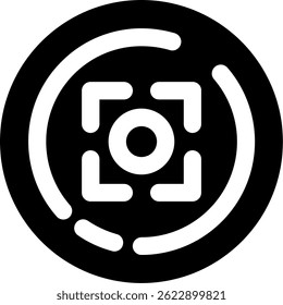 Línea de enfoque de diseño de íconos de Vector