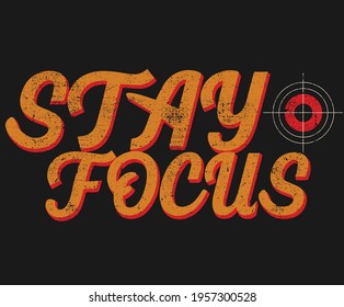 Focus logo retro design. Retro calligraphy vector design. 