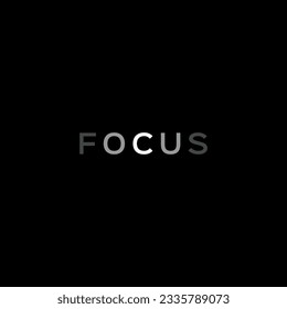 Focus logo or wordmark design