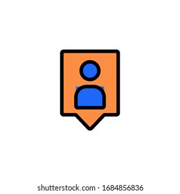 Focus Marketing People Massage Icon, Logo, Vector