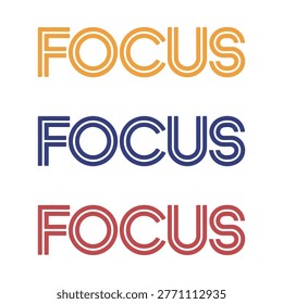 Focus Mindset Modern Typography Design