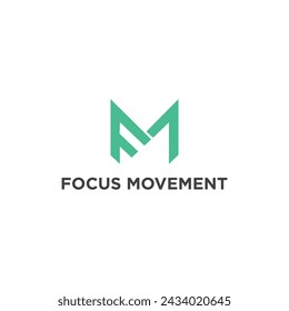Focus Movement Logo Letter FM