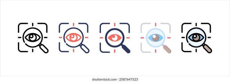 Focus Multi Style Icon Set