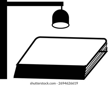 focus on book icon use for student