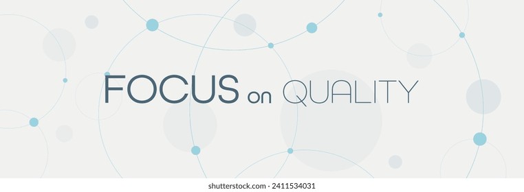 focus on quality card on white background