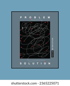 Focus on solution illustration typography vector graphic design for using all types t shirt print design 