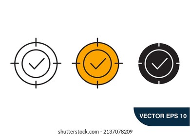 focus on task icons  symbol vector elements for infographic web